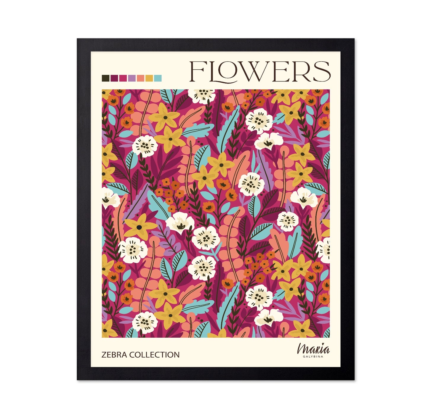 Vibrant Floral Pattern No2