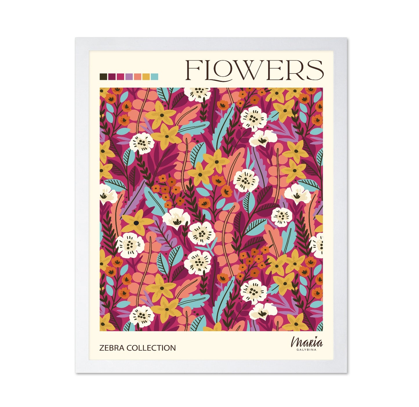 Vibrant Floral Pattern No2