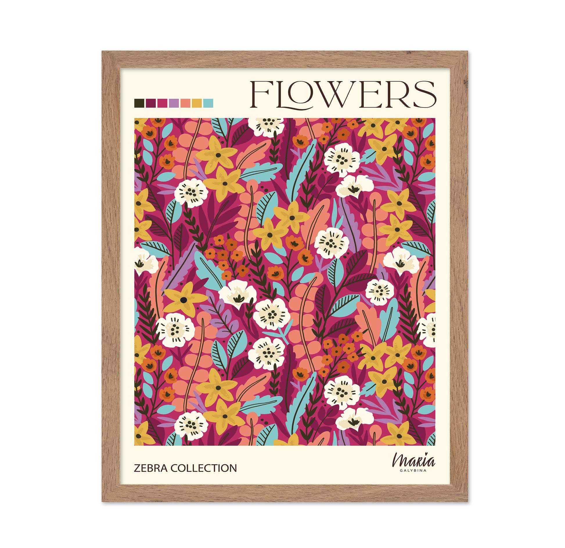 Vibrant Floral Pattern No2