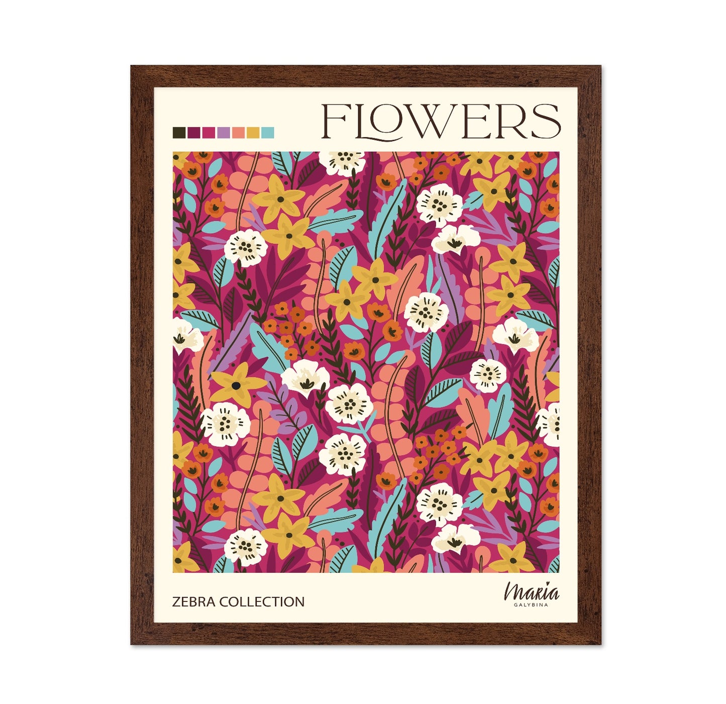Vibrant Floral Pattern No2
