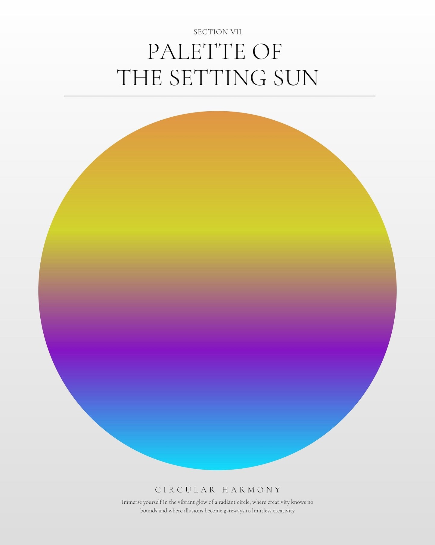 Sunset Spectrum Circle