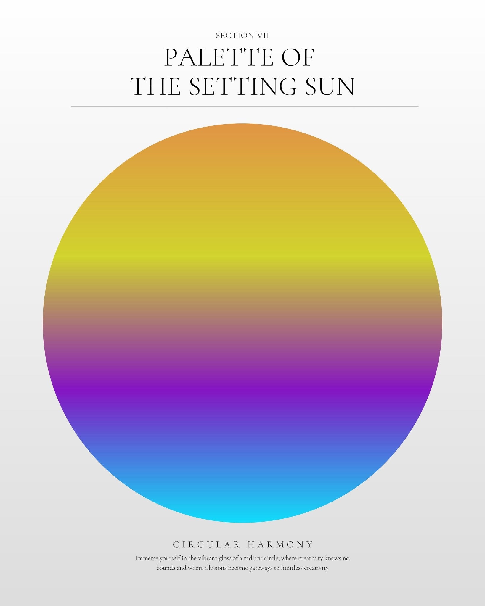 Sunset Spectrum Circle