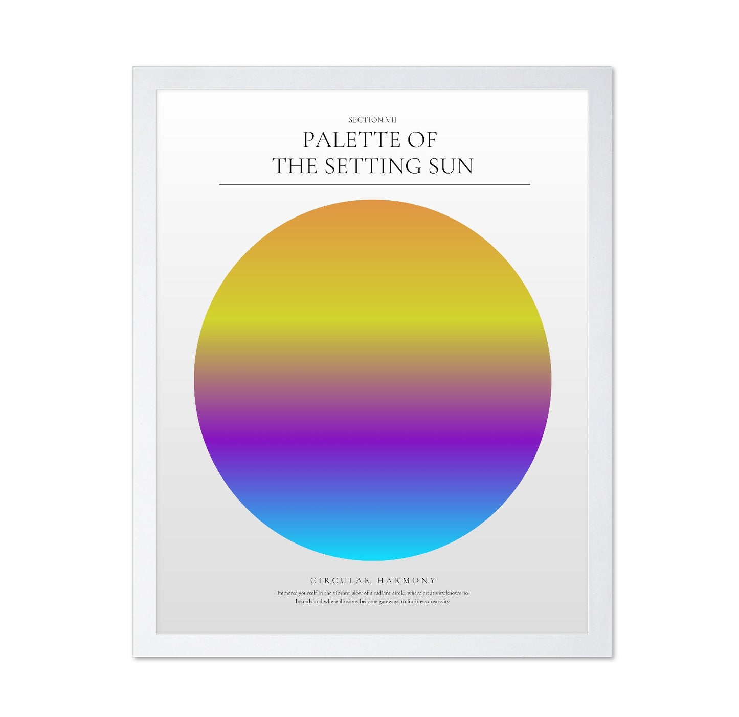 Sunset Spectrum Circle