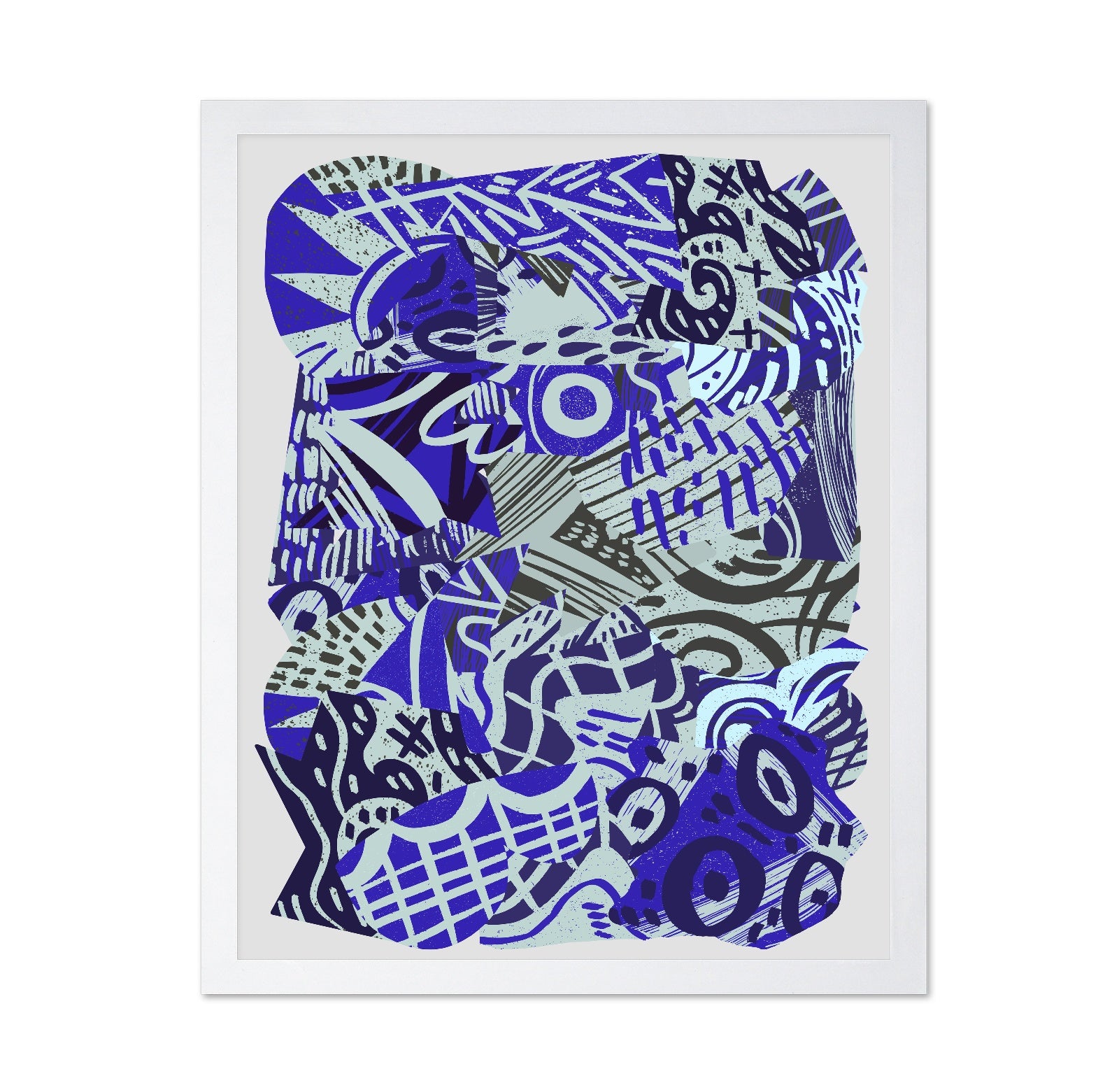 Blue Pattern Chaos