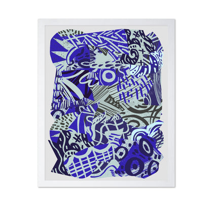 Blue Pattern Chaos