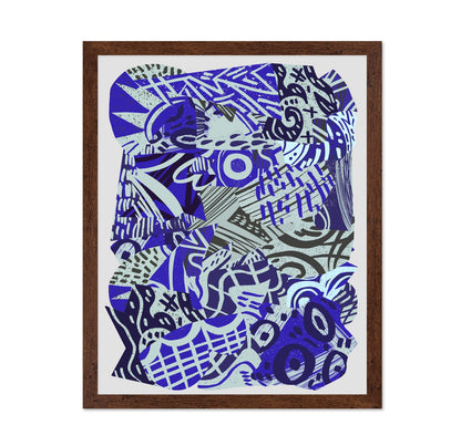 Blue Pattern Chaos