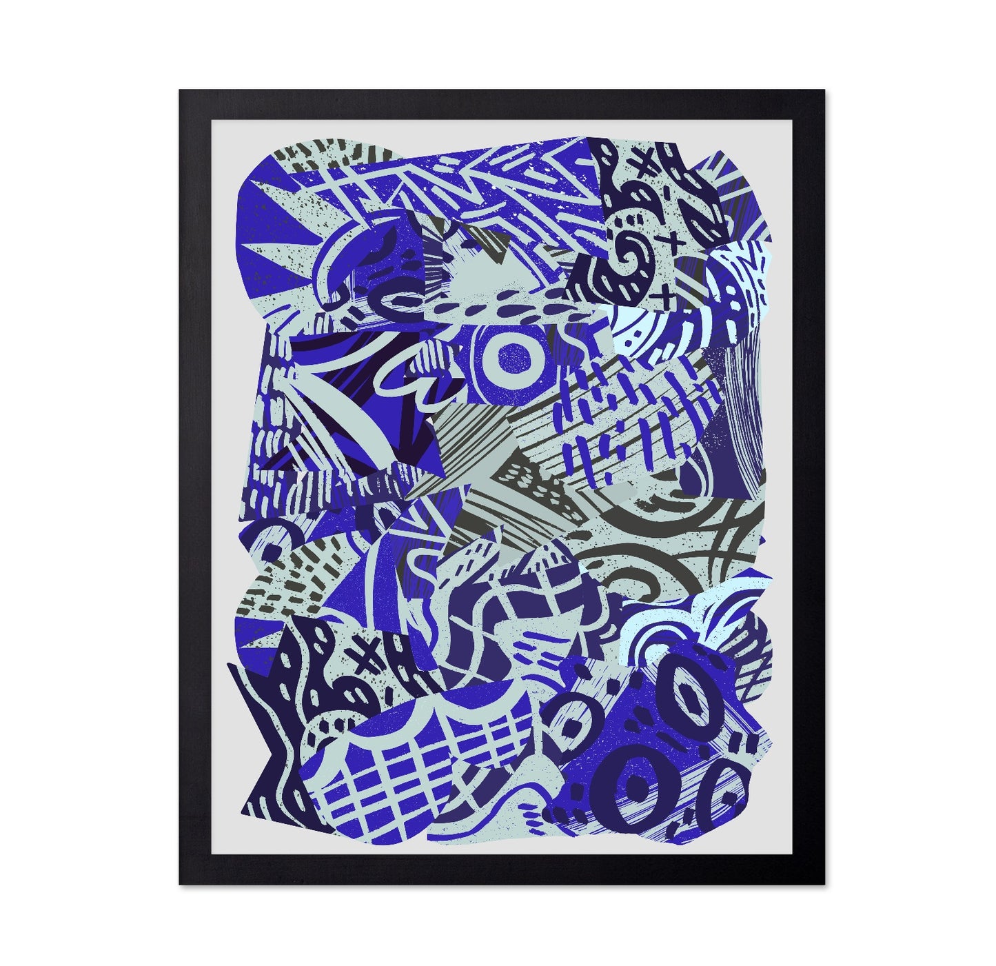 Blue Pattern Chaos