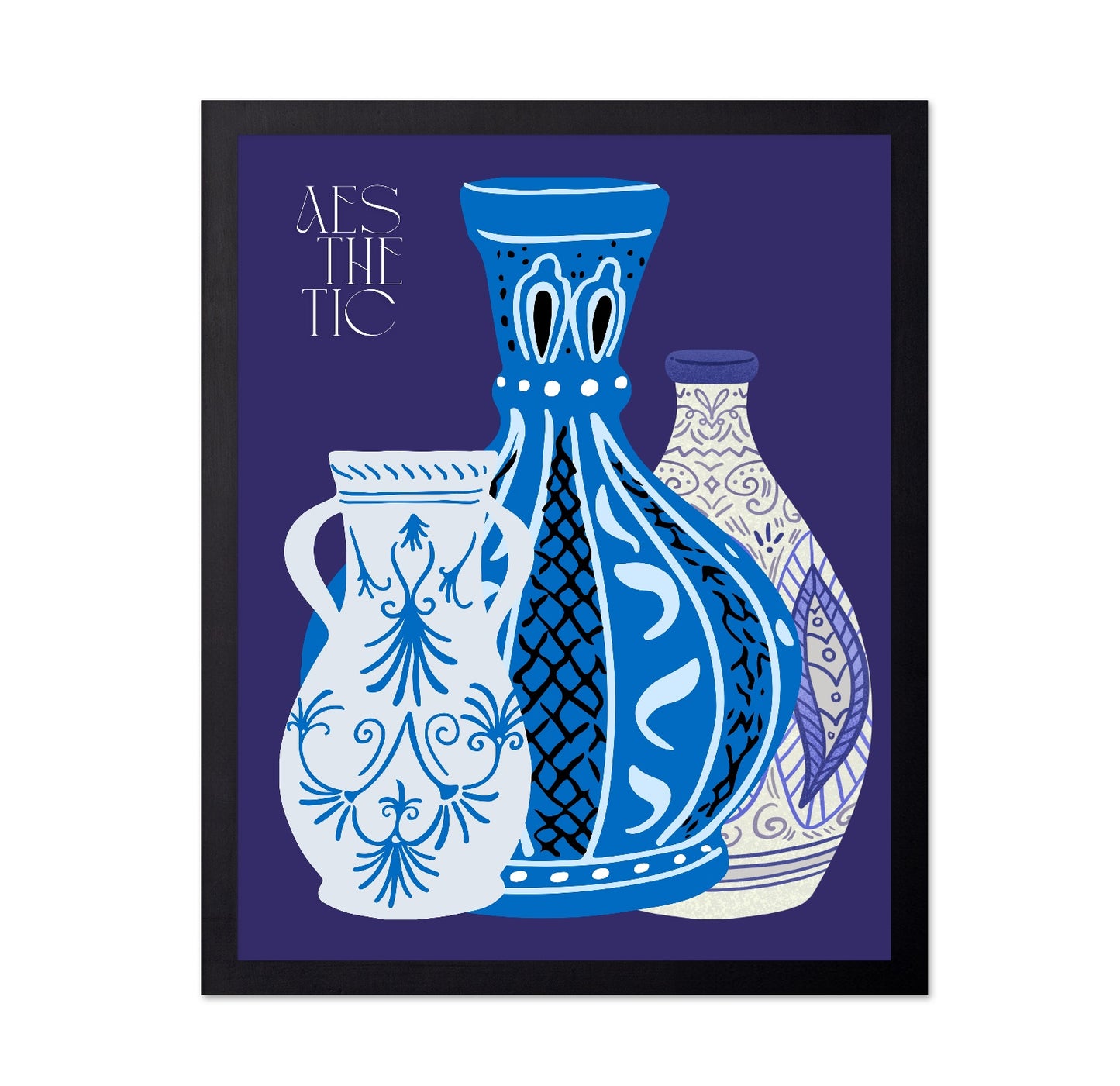Blue Decorative Vases