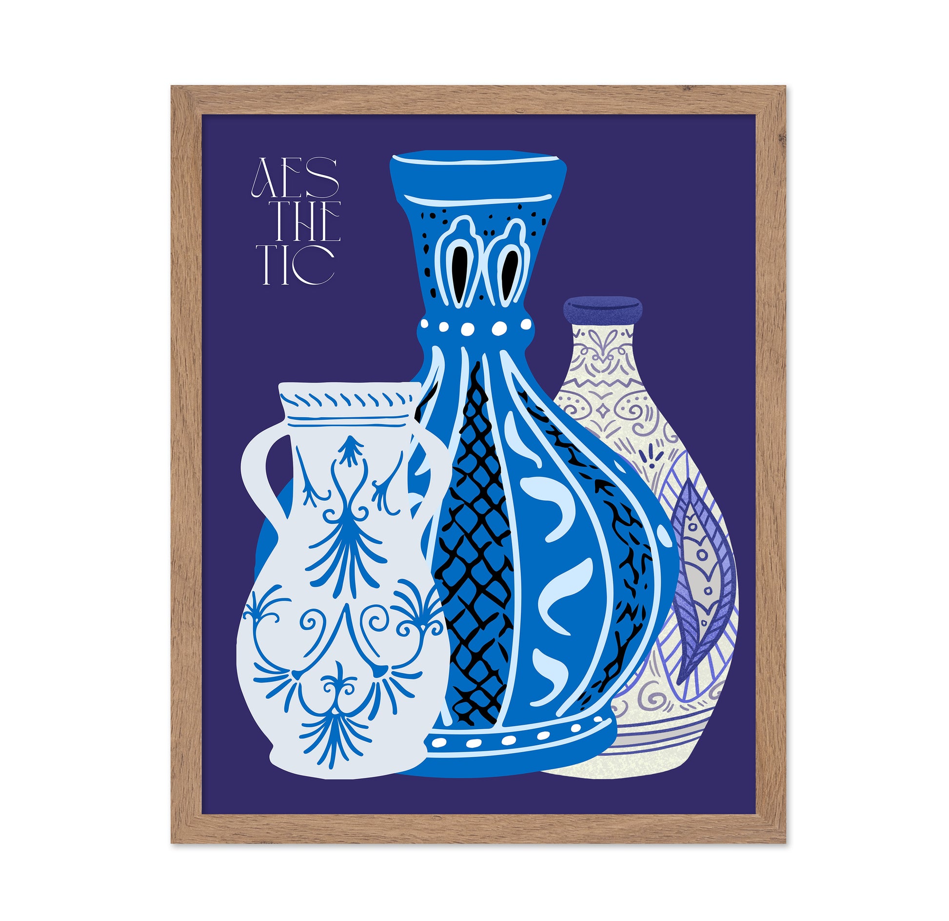 Blue Decorative Vases