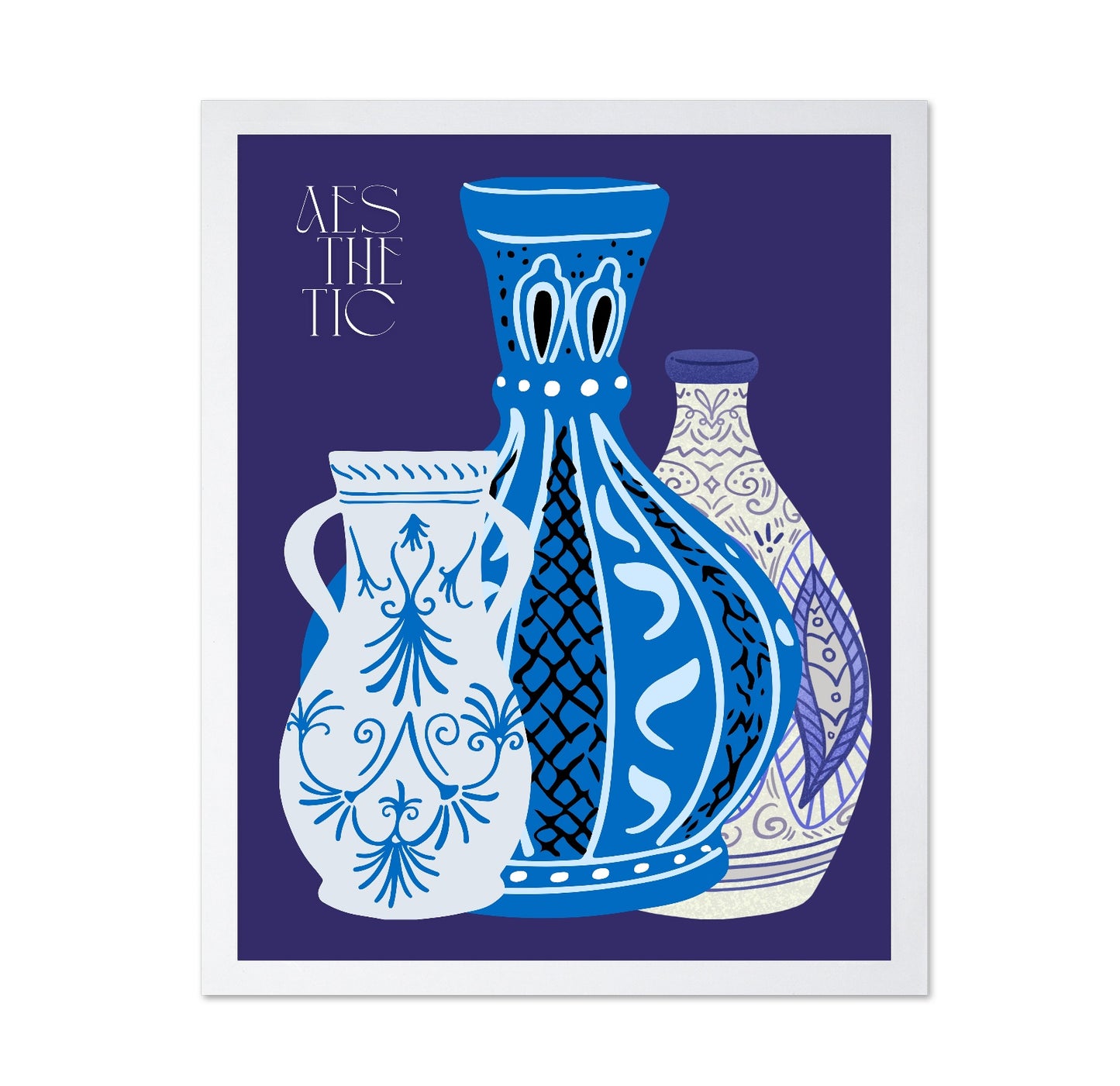 Blue Decorative Vases
