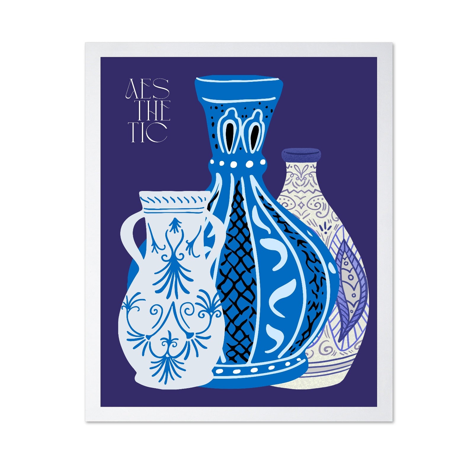 Blue Decorative Vases