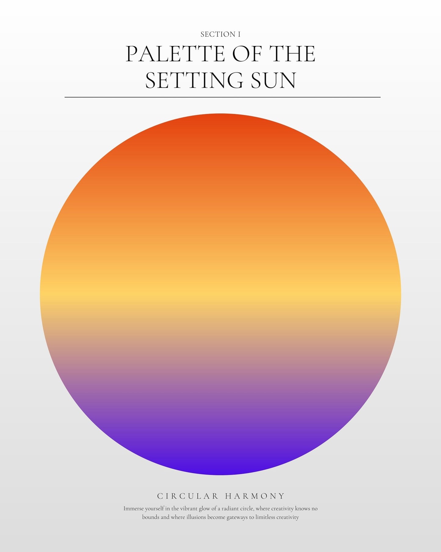 Sunset Color Circle