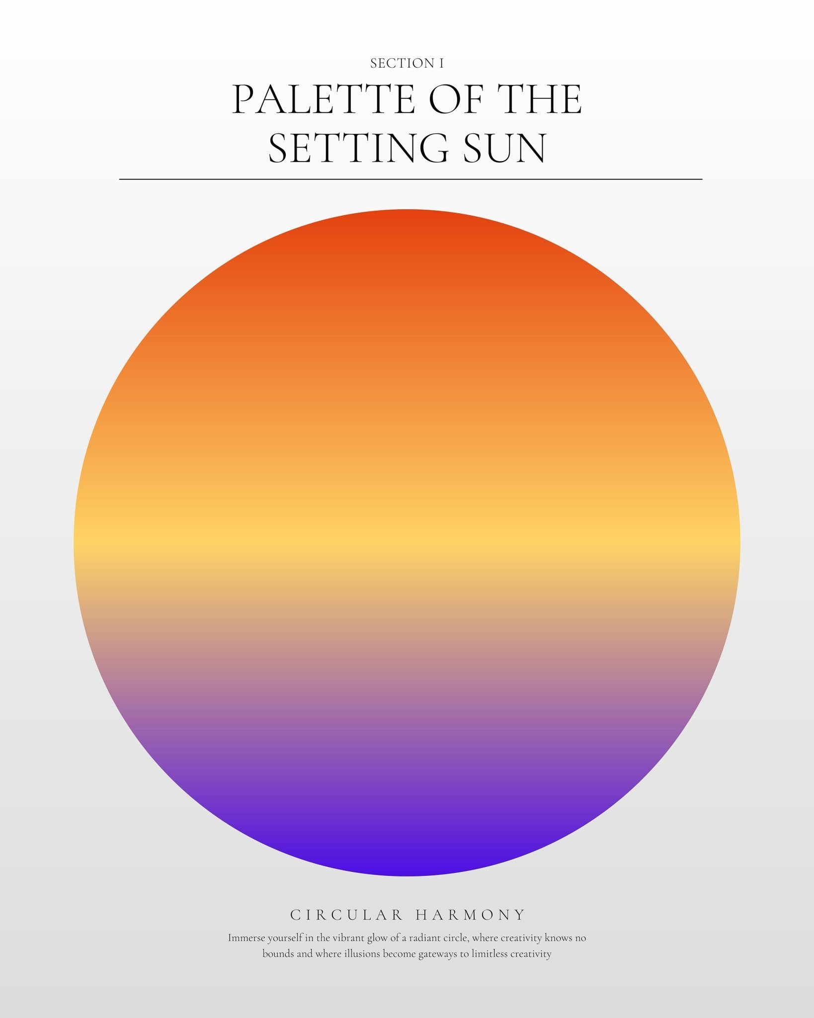Sunset Color Circle