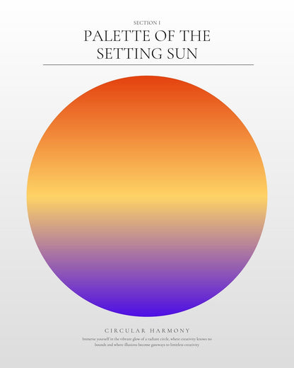 Sunset Color Circle
