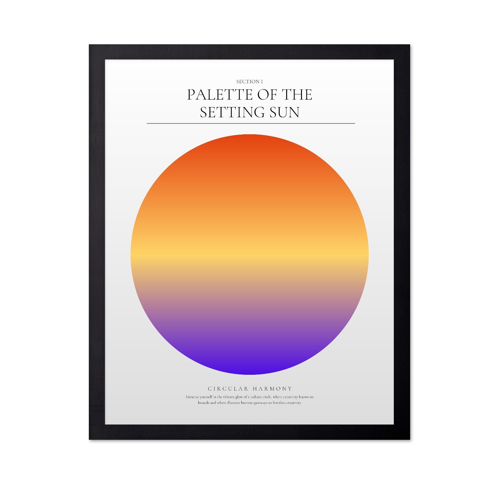 Sunset Color Circle