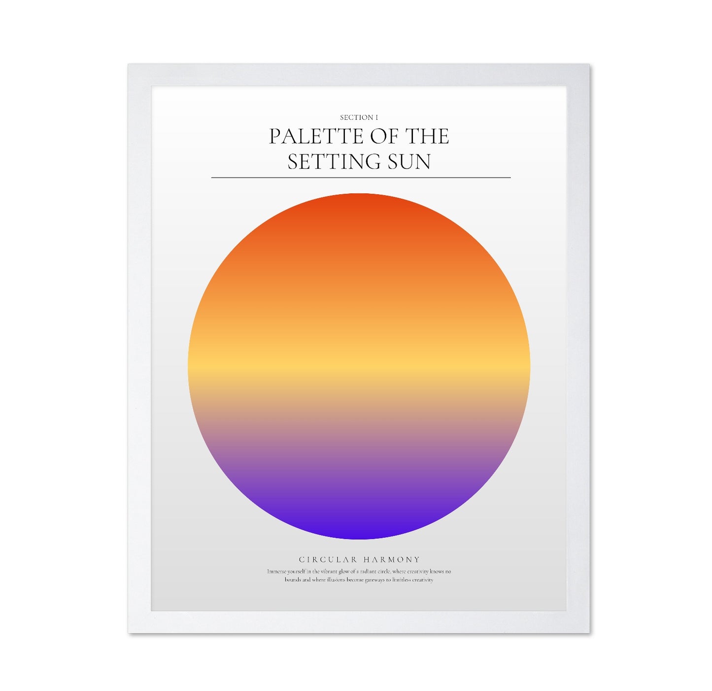 Sunset Color Circle