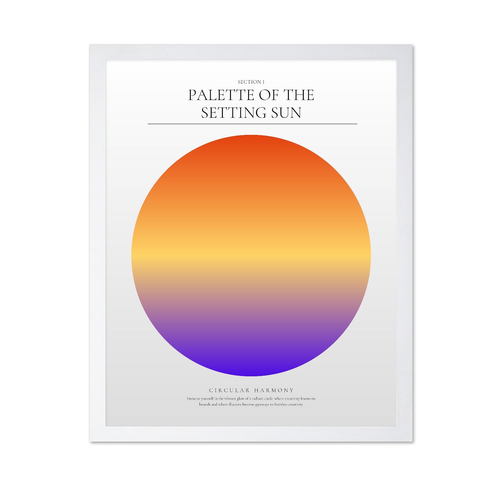 Sunset Color Circle