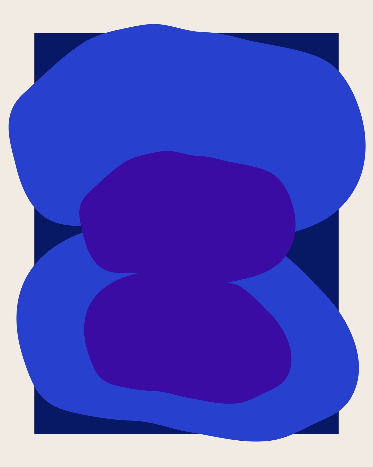 Blue Purple Abstract Shape