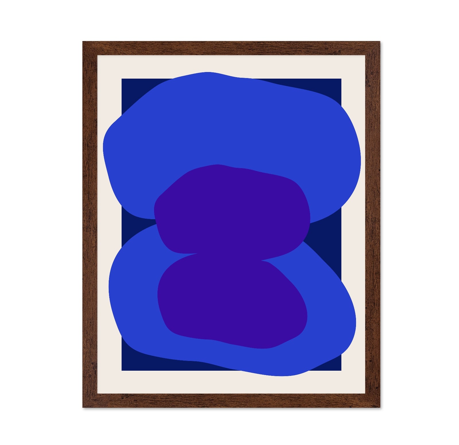 Blue Purple Abstract Shape
