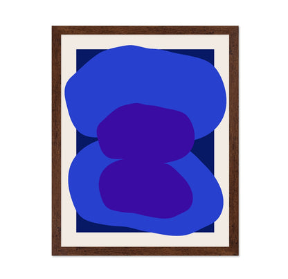 Blue Purple Abstract Shape