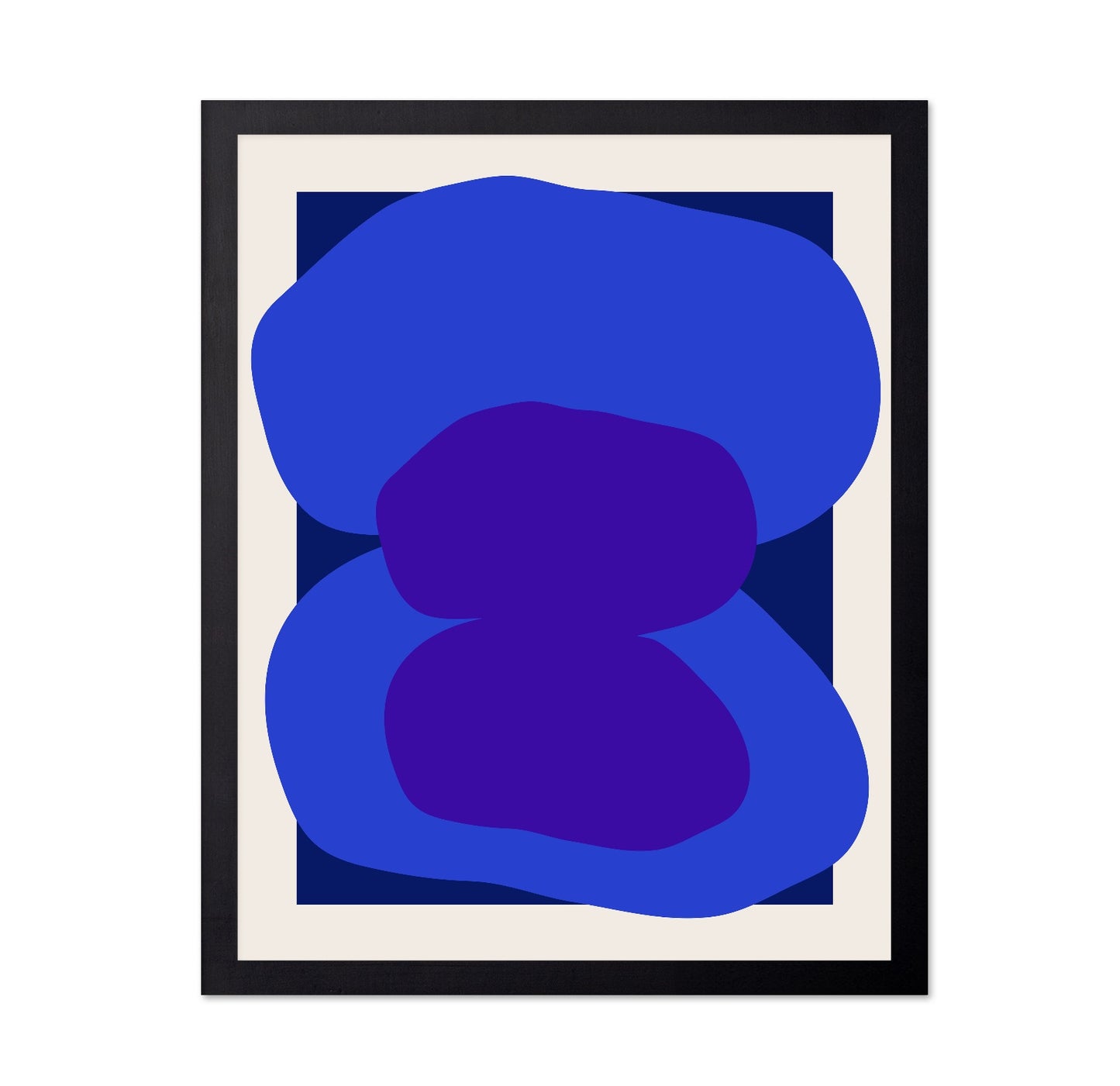 Blue Purple Abstract Shape