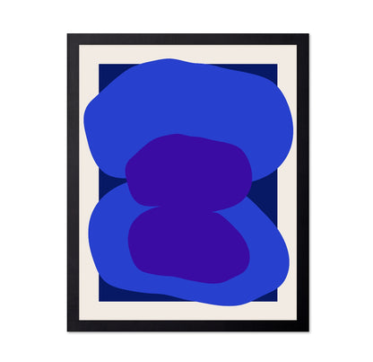 Blue Purple Abstract Shape