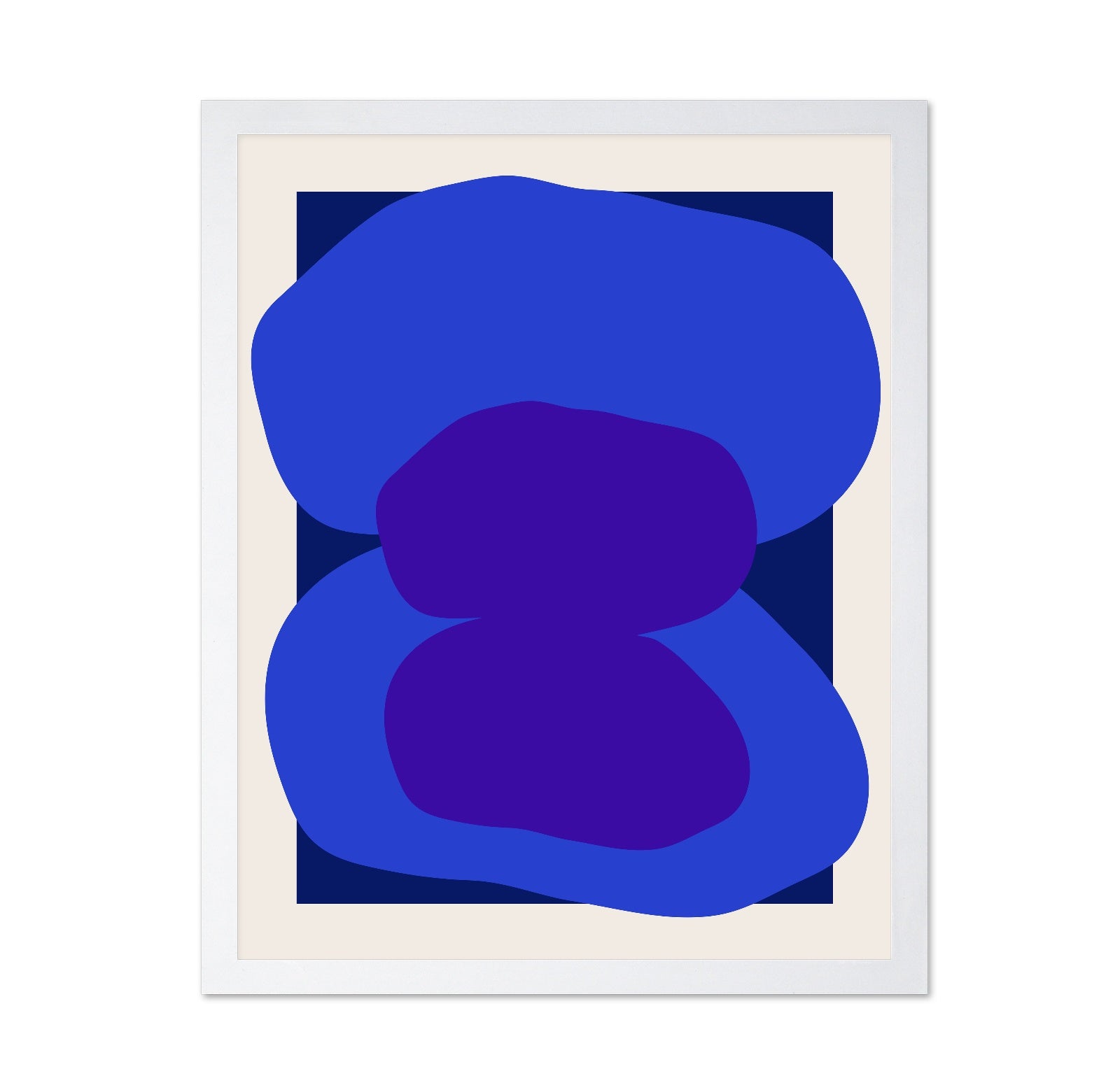 Blue Purple Abstract Shape