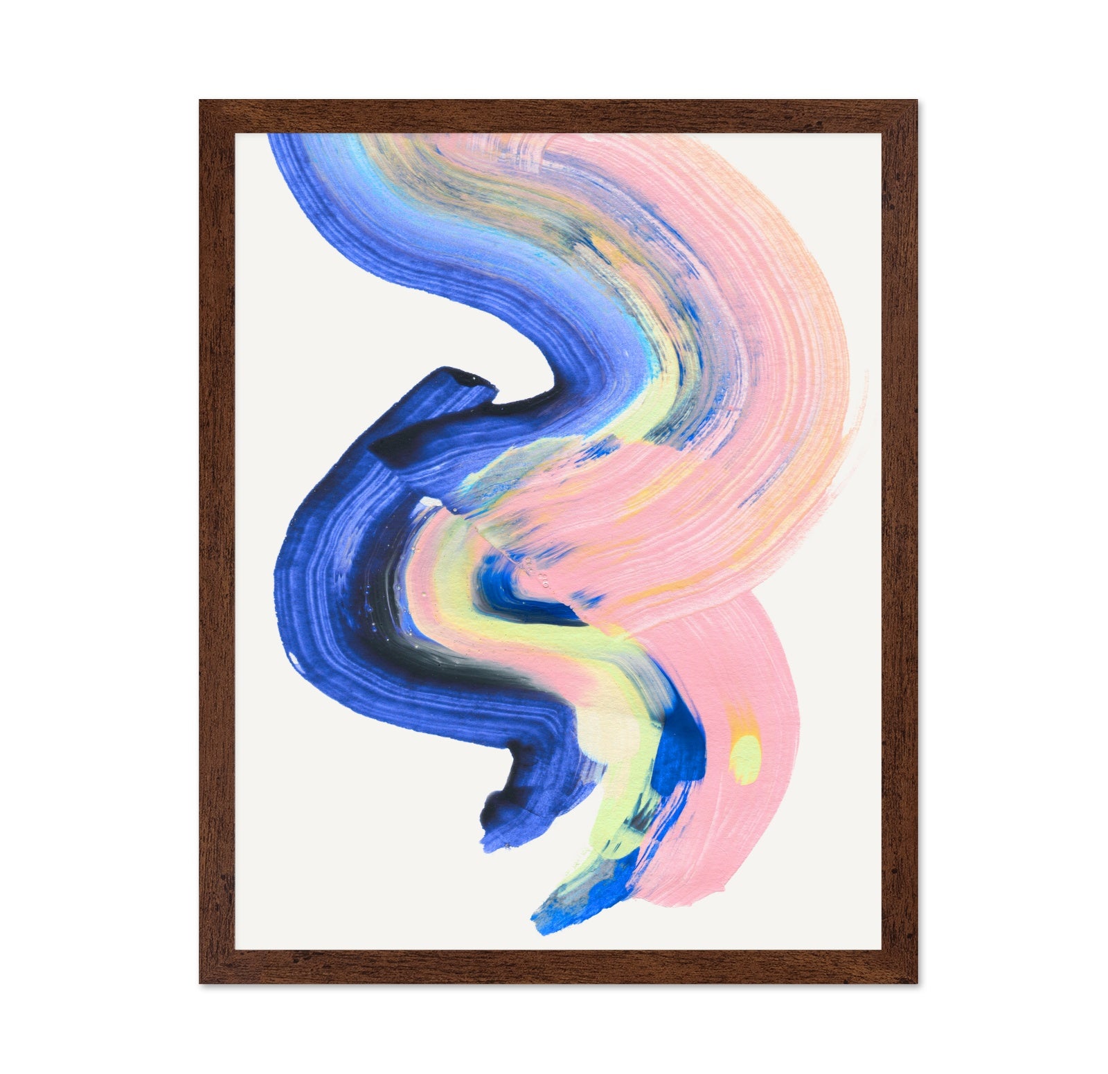 Pink Blue Brushstroke