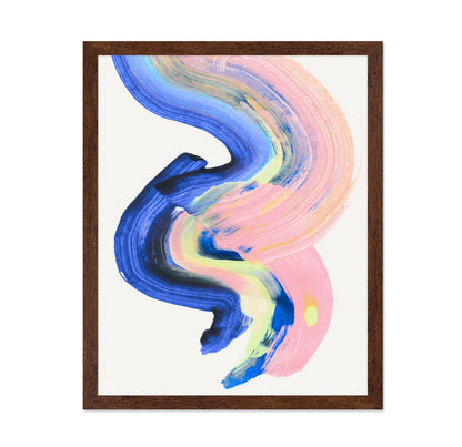 Pink Blue Brushstroke
