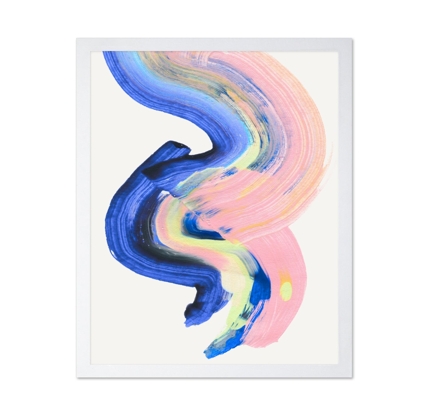 Pink Blue Brushstroke