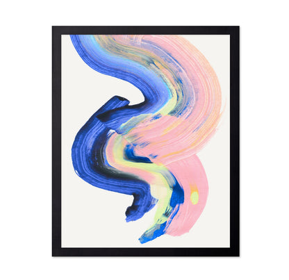 Pink Blue Brushstroke
