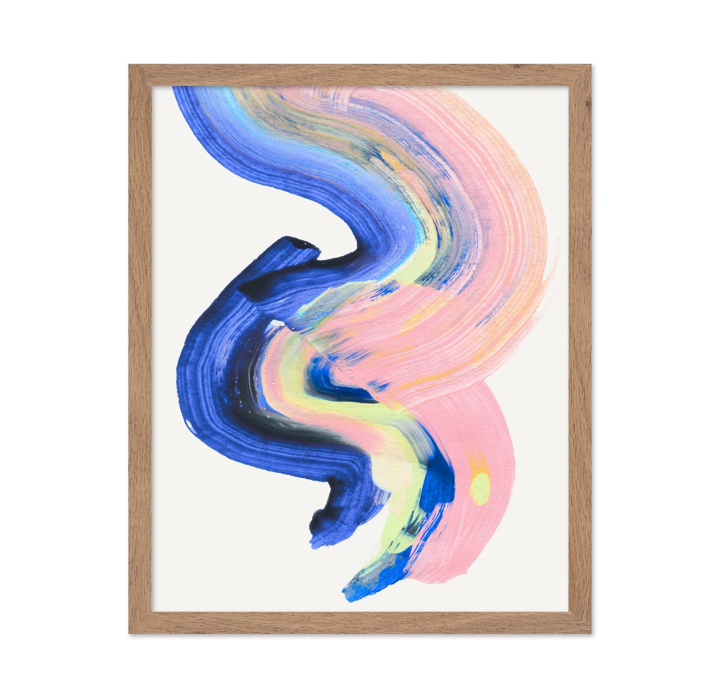 Pink Blue Brushstroke