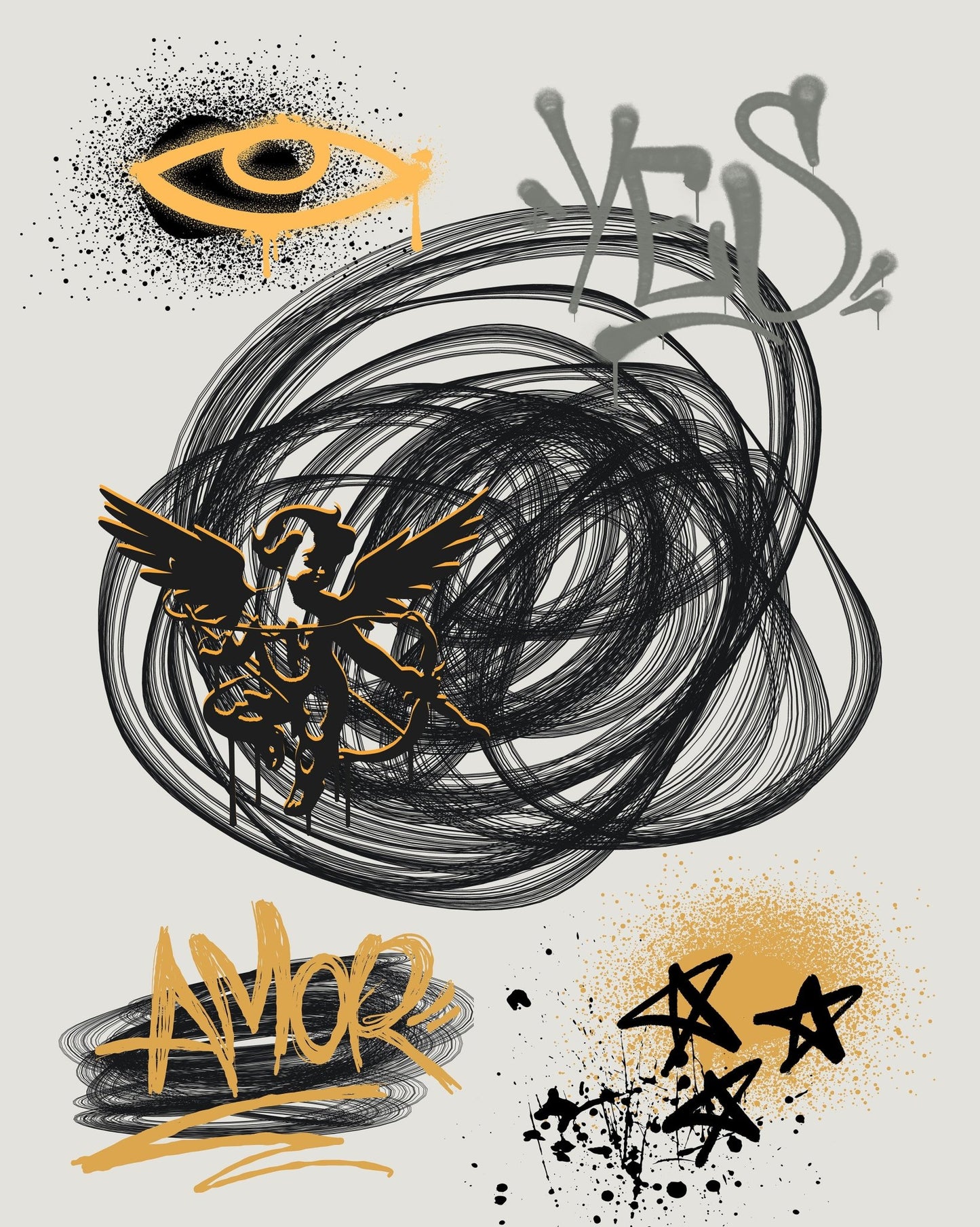 Graffiti Amor Street Art