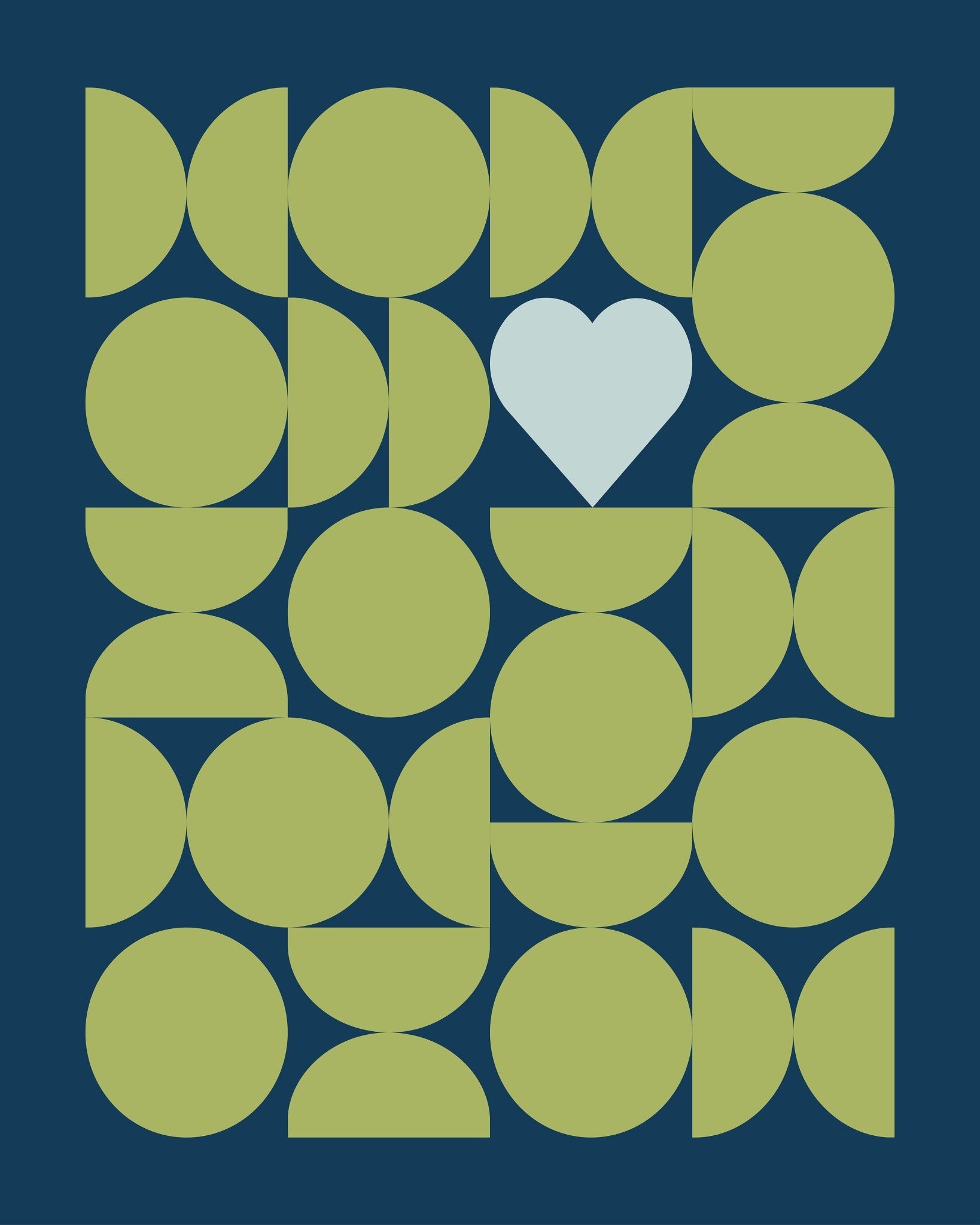 Heart Grid Pattern