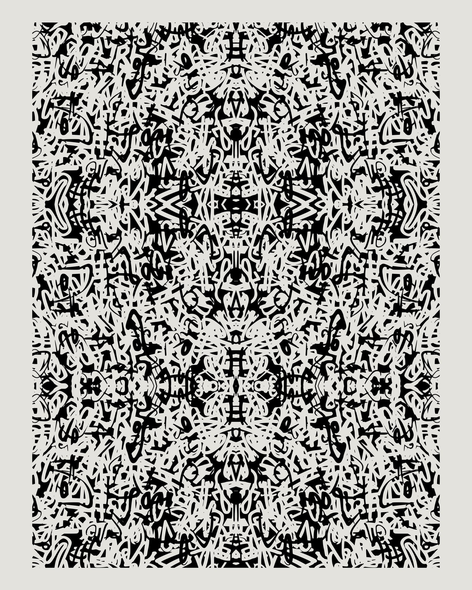 Tribal Graffiti Grid