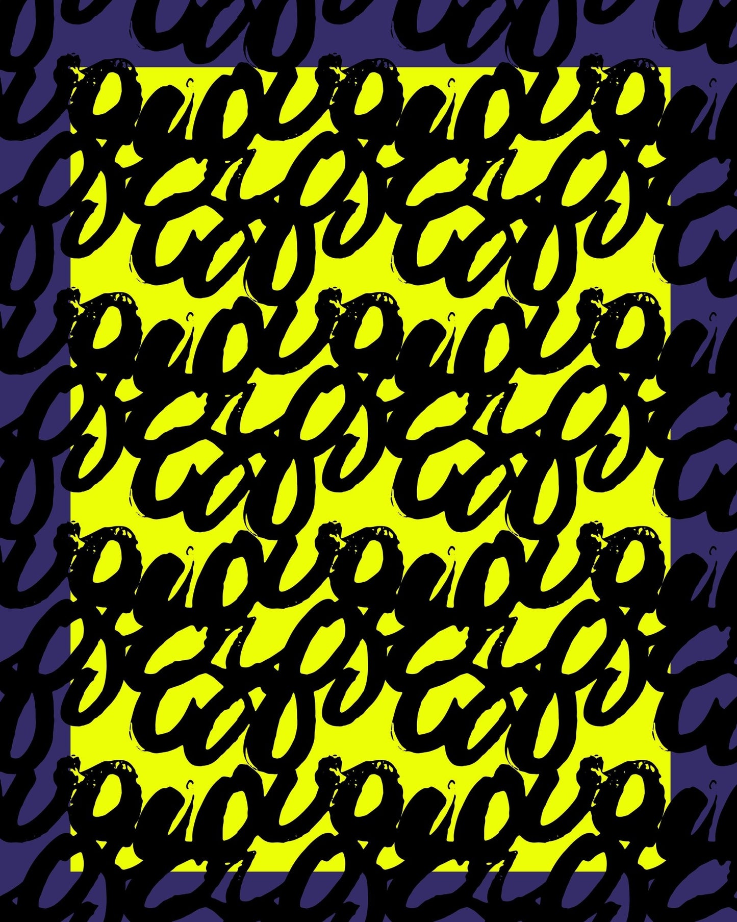 Neon Script Pattern