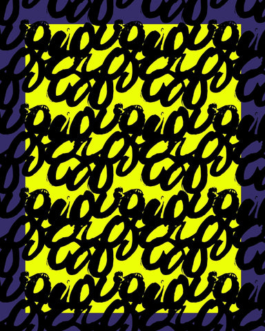 Neon Script Pattern