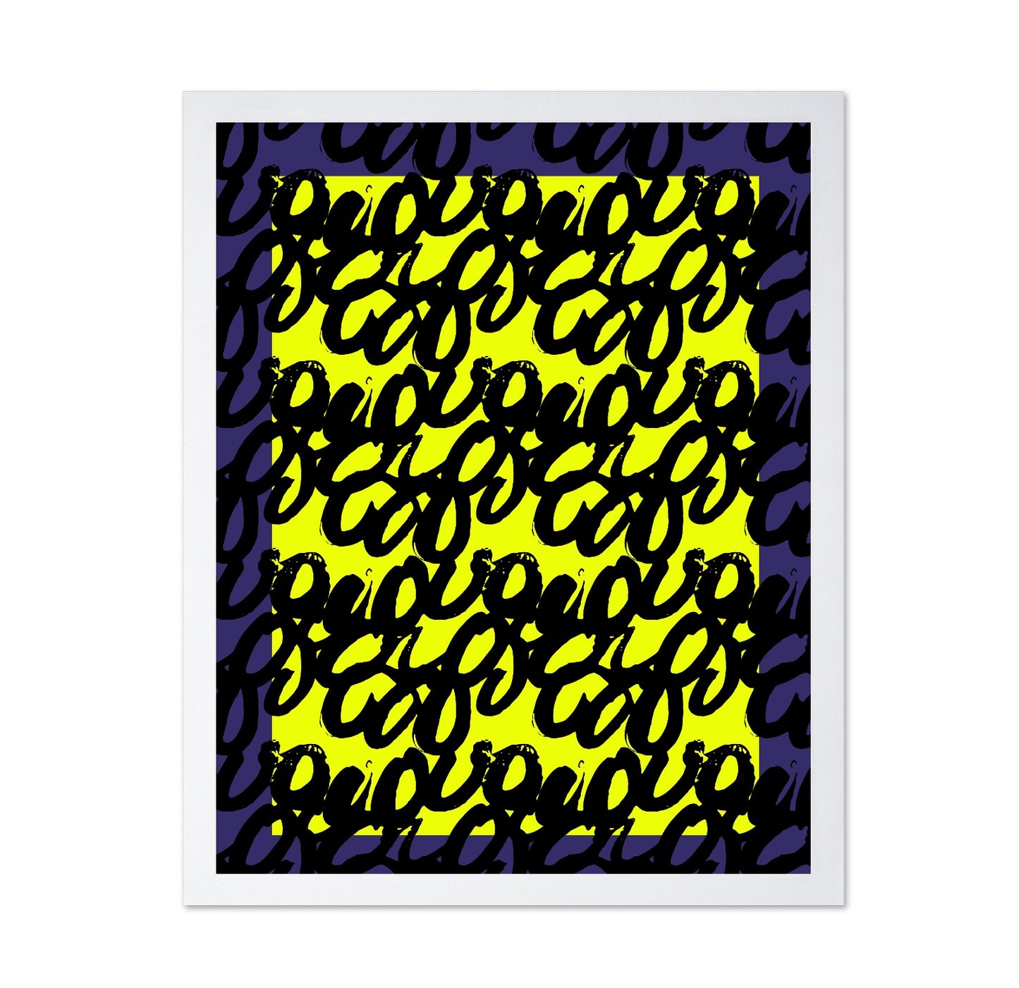 Neon Script Pattern