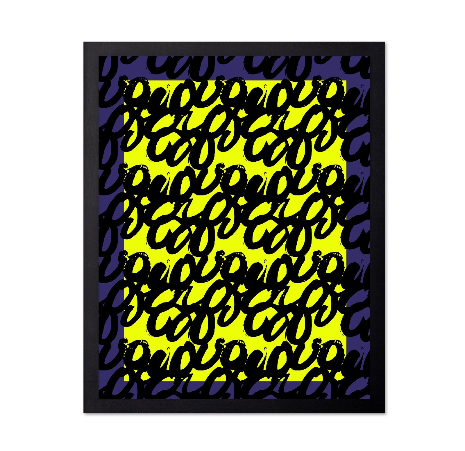 Neon Script Pattern