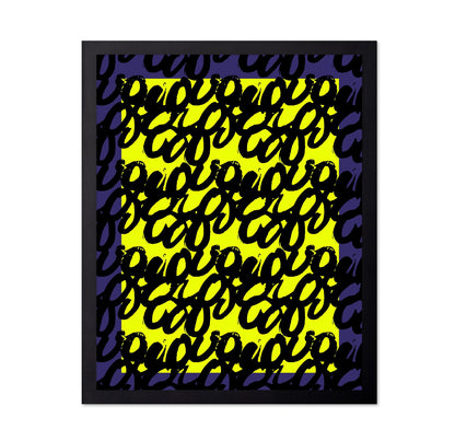 Neon Script Pattern