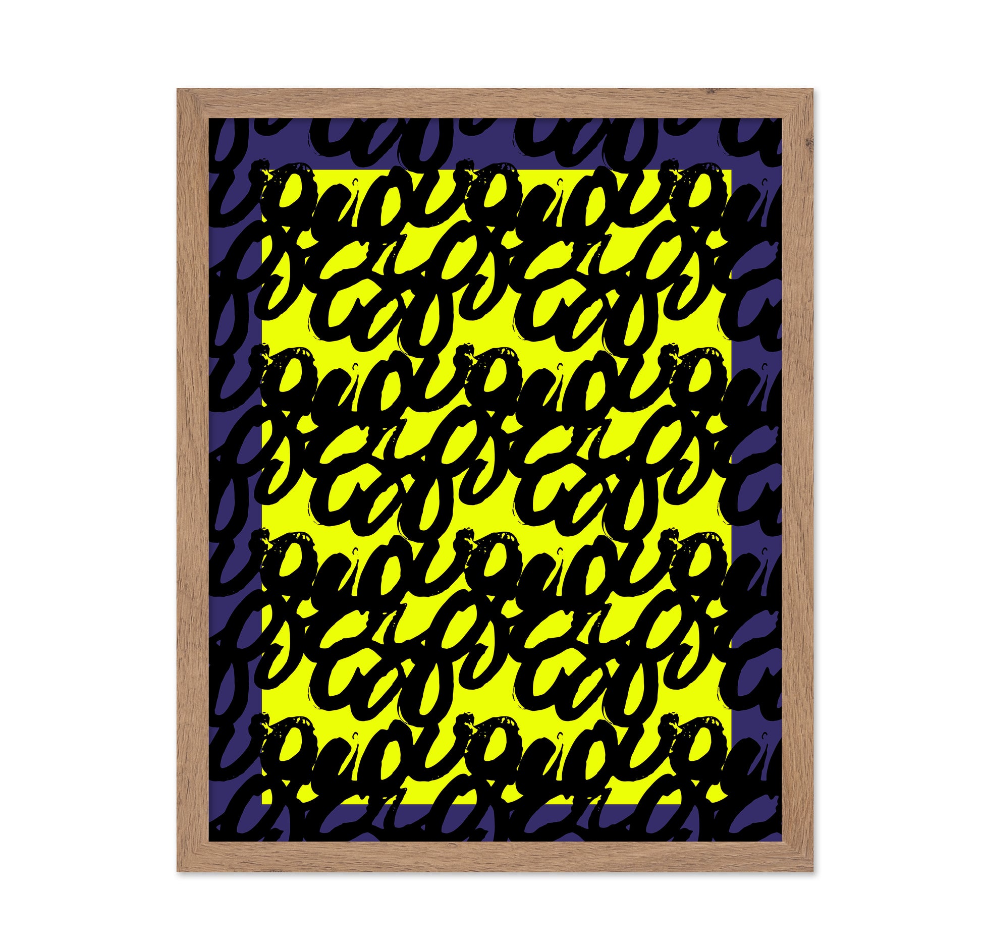 Neon Script Pattern