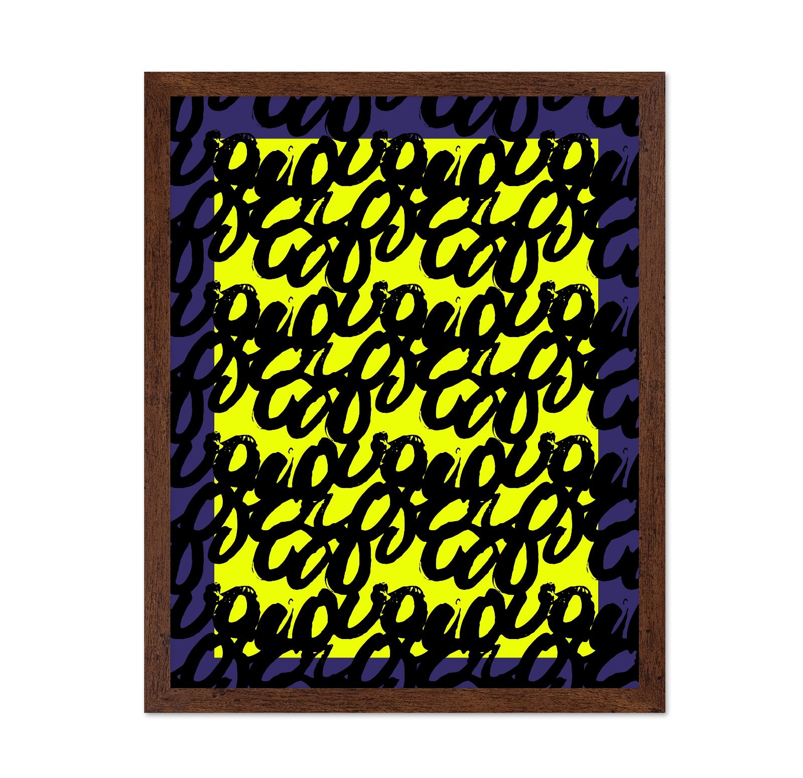 Neon Script Pattern