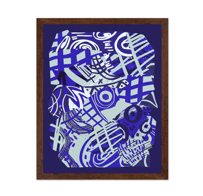 Blue Pattern Collage