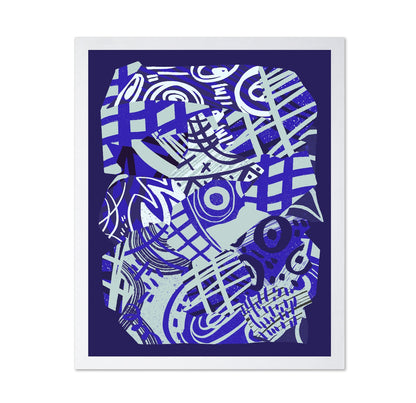 Blue Pattern Collage