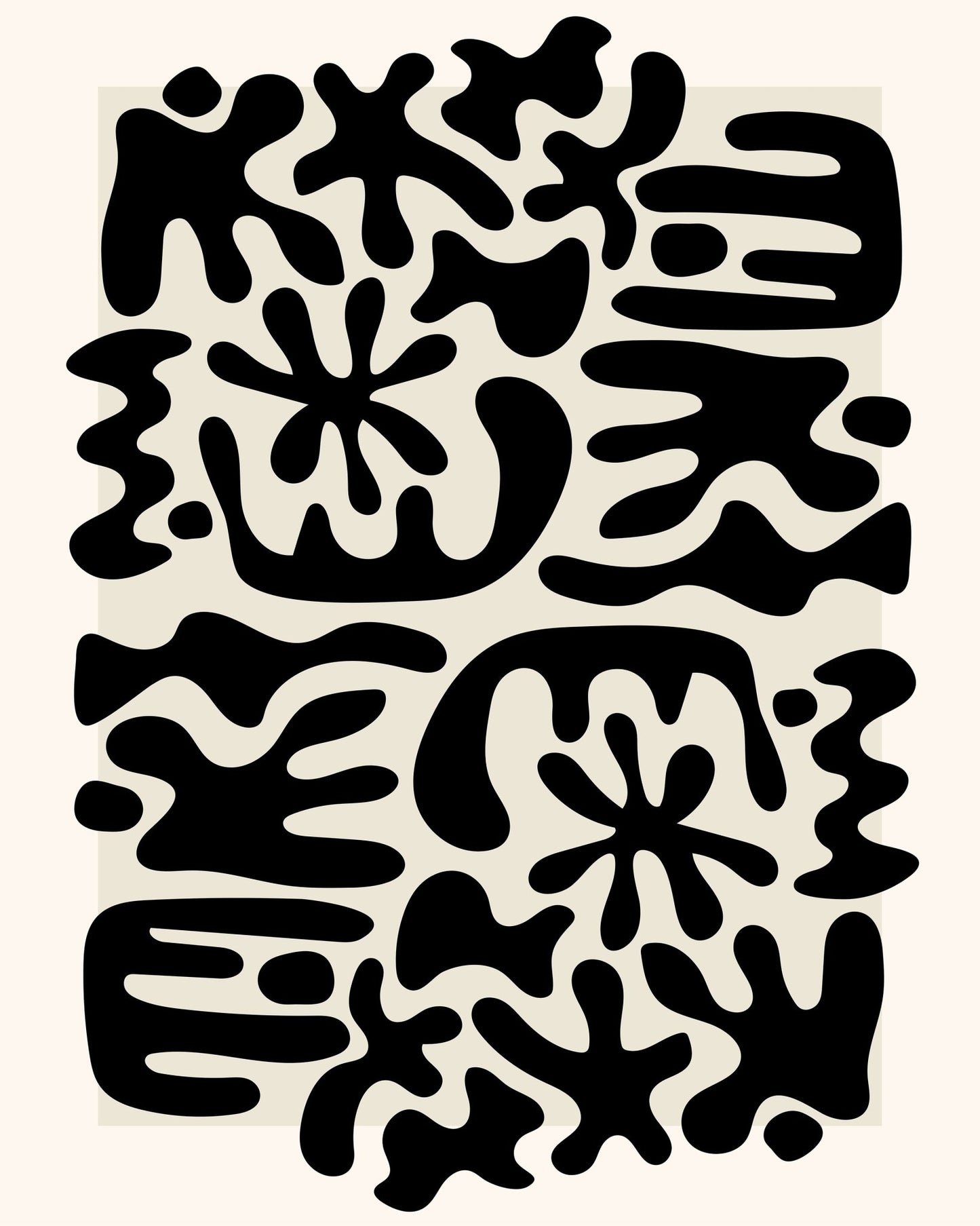 Organic Black Shapes
