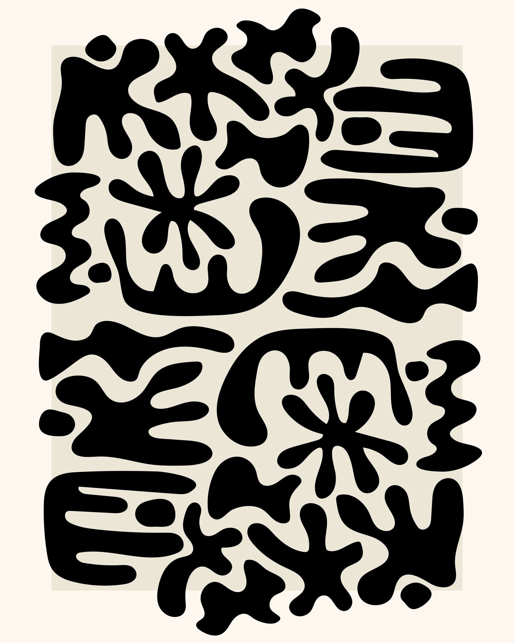 Organic Black Shapes