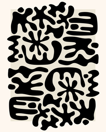 Organic Black Shapes
