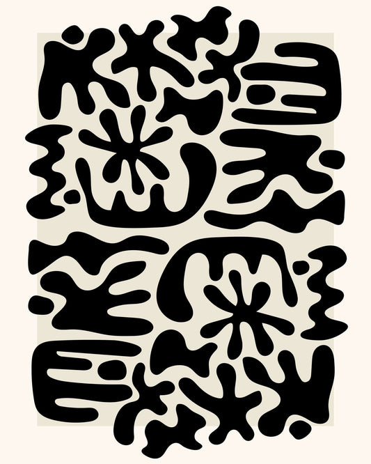 Organic Black Shapes