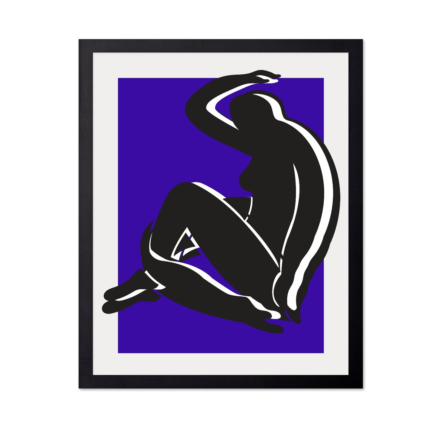 Seated Female Silhouette