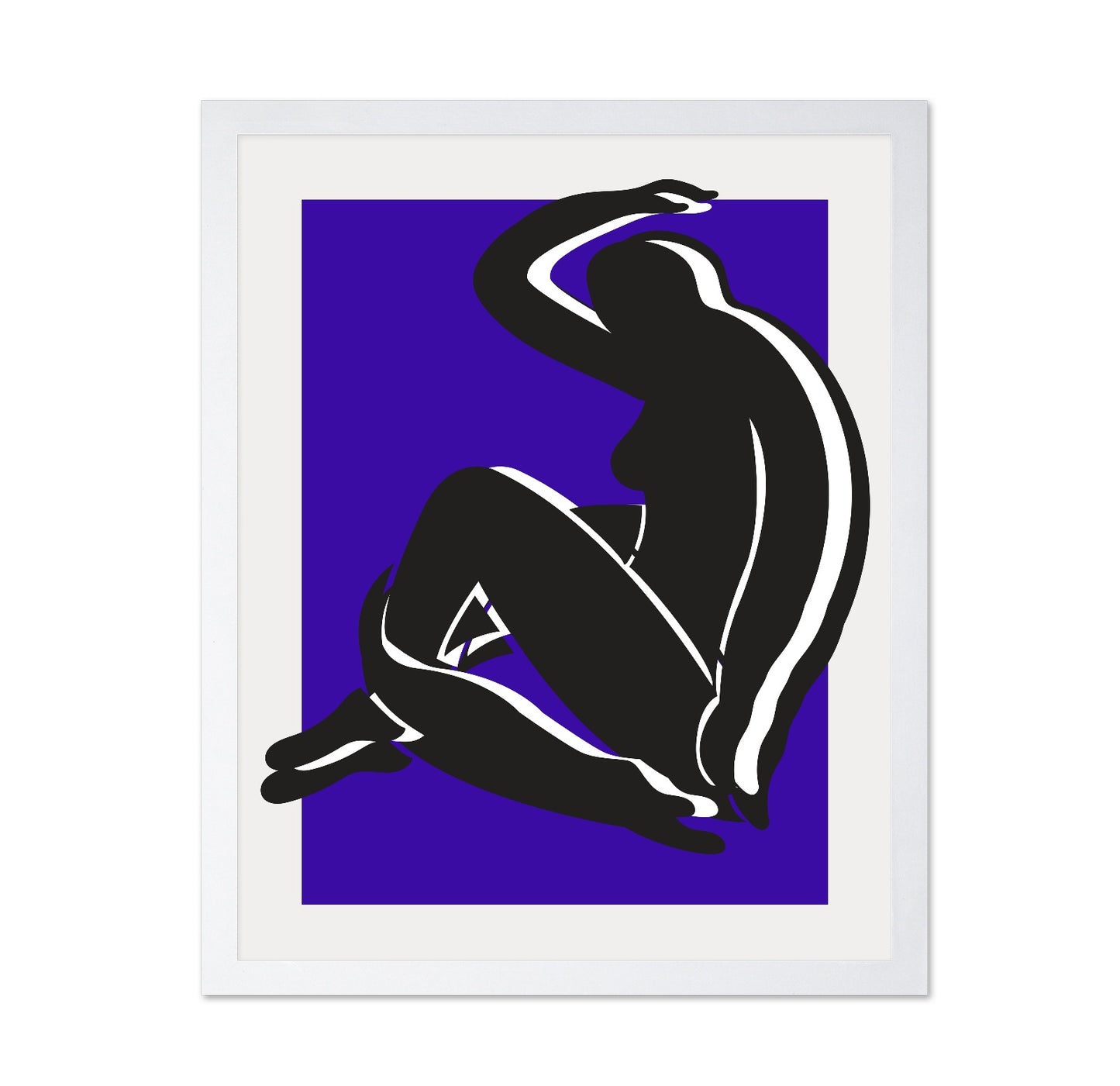 Seated Female Silhouette